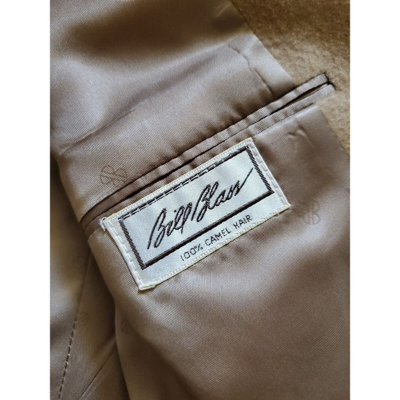 Bill Blass Mens Camel Hair Inner Pockets Single Breasted Men's L Blazer Jacket - Picture 7 of 11